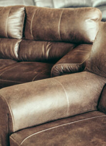 leather lounge suit polished and treated